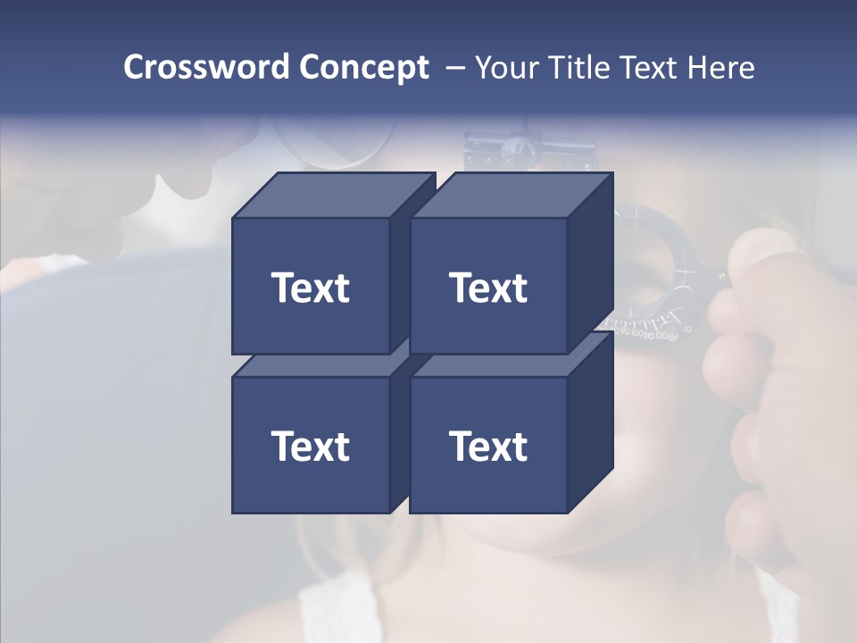Young Senior Close Up PowerPoint Template
