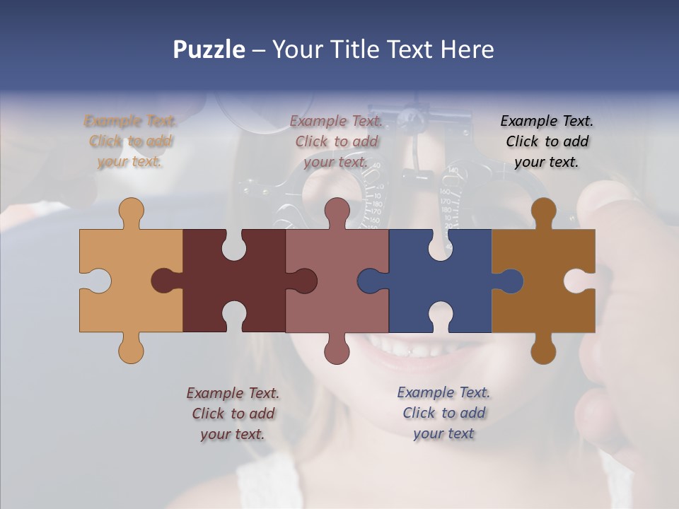 Young Senior Close Up PowerPoint Template