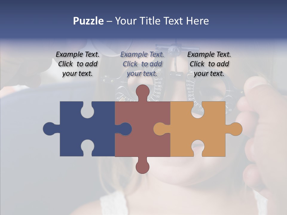 Young Senior Close Up PowerPoint Template