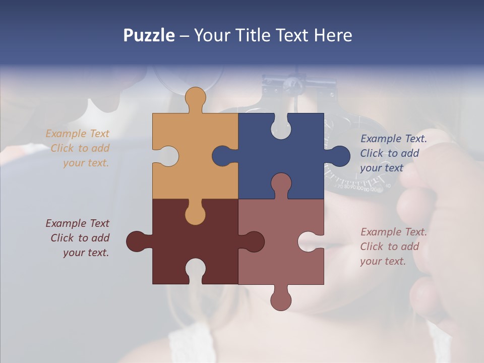 Young Senior Close Up PowerPoint Template