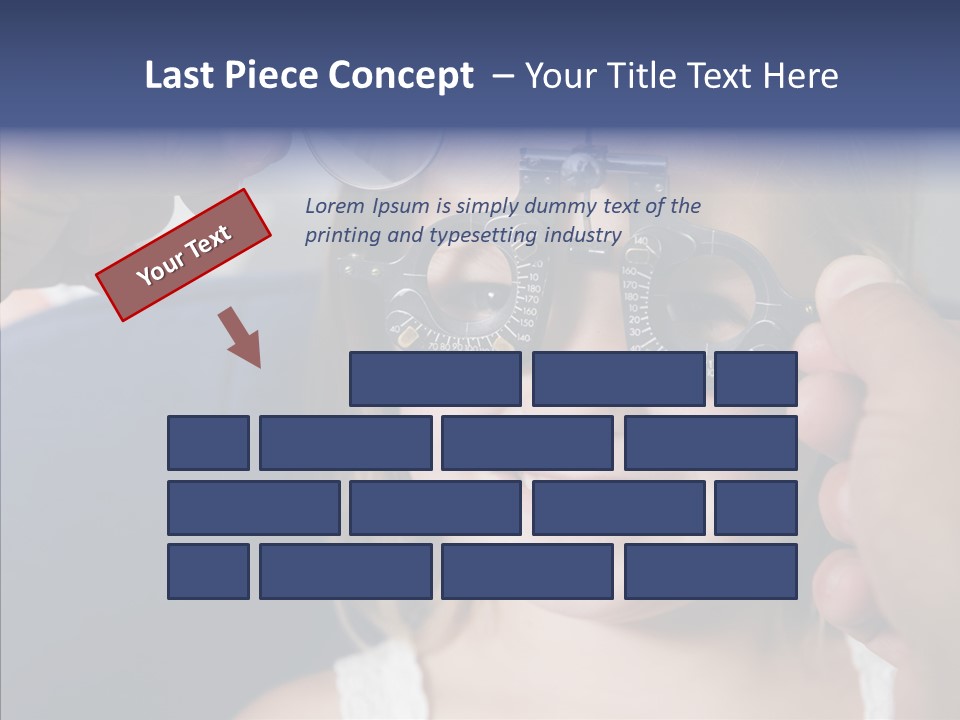 Young Senior Close Up PowerPoint Template