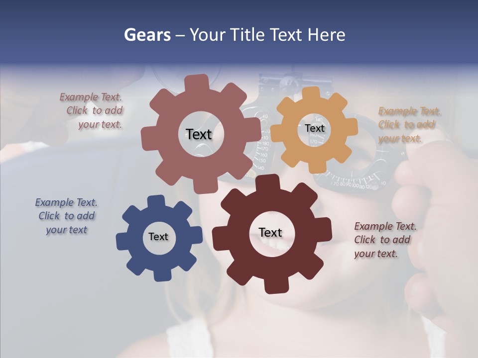 Young Senior Close Up PowerPoint Template