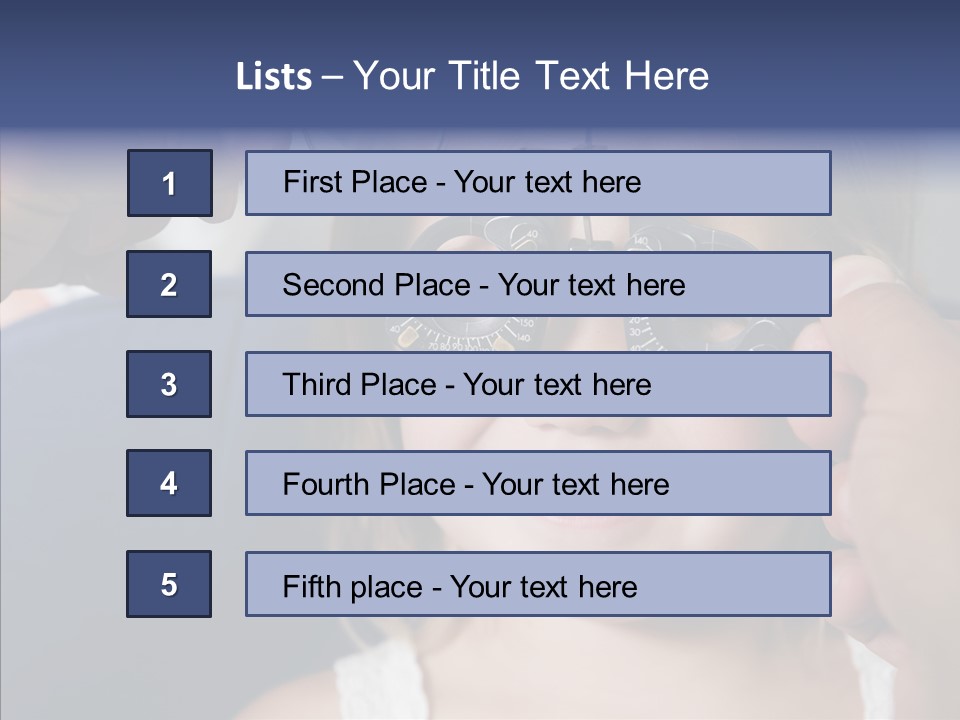 Young Senior Close Up PowerPoint Template