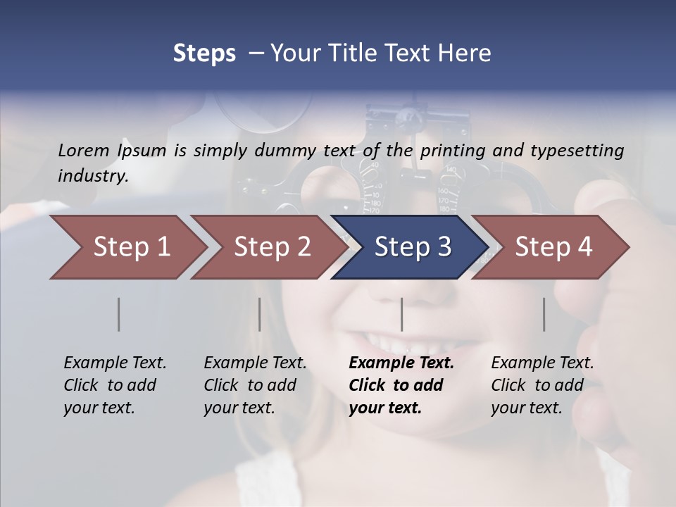 Young Senior Close Up PowerPoint Template
