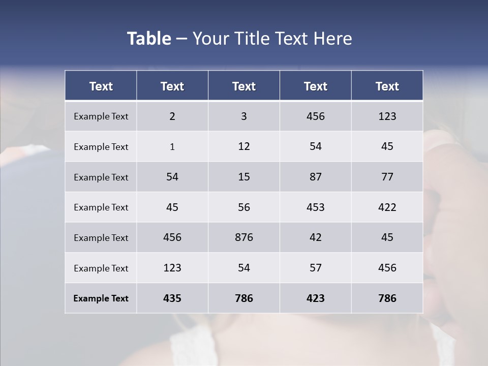 Young Senior Close Up PowerPoint Template