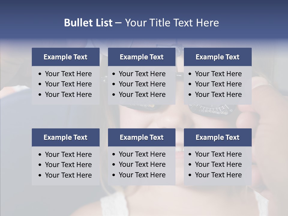 Young Senior Close Up PowerPoint Template