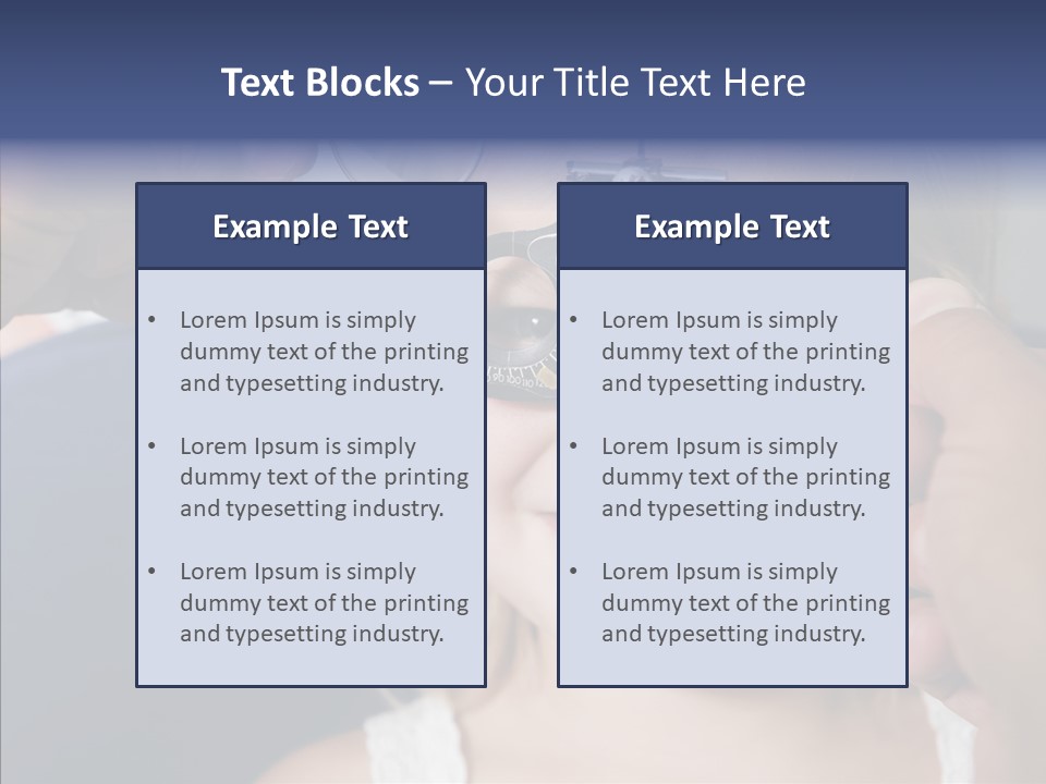 Young Senior Close Up PowerPoint Template