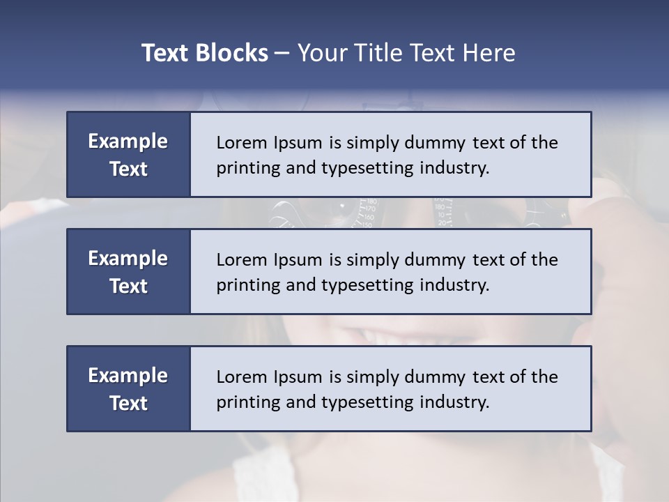Young Senior Close Up PowerPoint Template