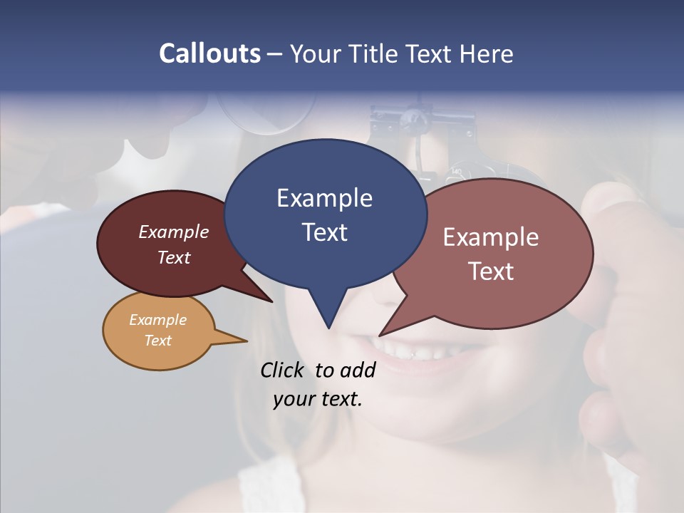 Young Senior Close Up PowerPoint Template