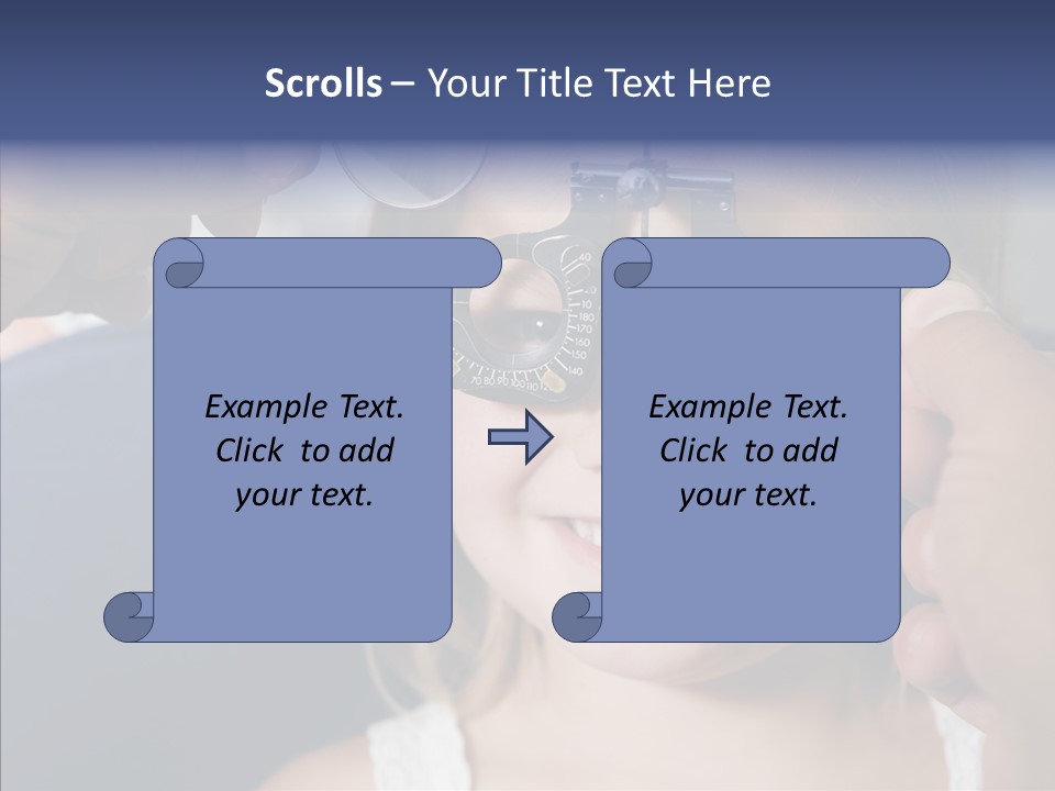 Young Senior Close Up PowerPoint Template