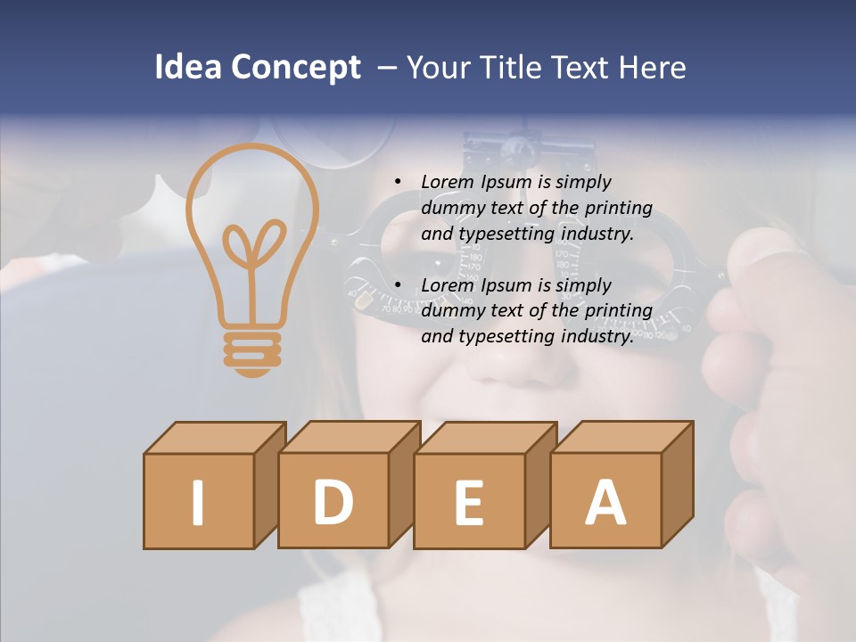 Young Senior Close Up PowerPoint Template