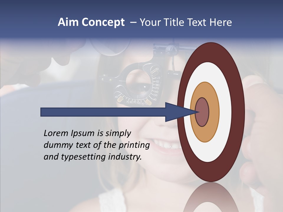 Young Senior Close Up PowerPoint Template