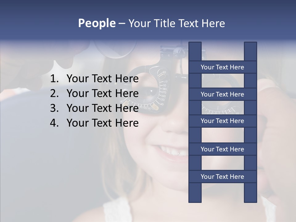 Young Senior Close Up PowerPoint Template