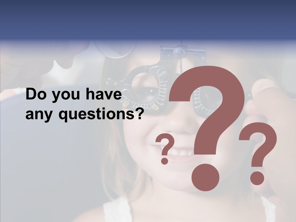 Young Senior Close Up PowerPoint Template