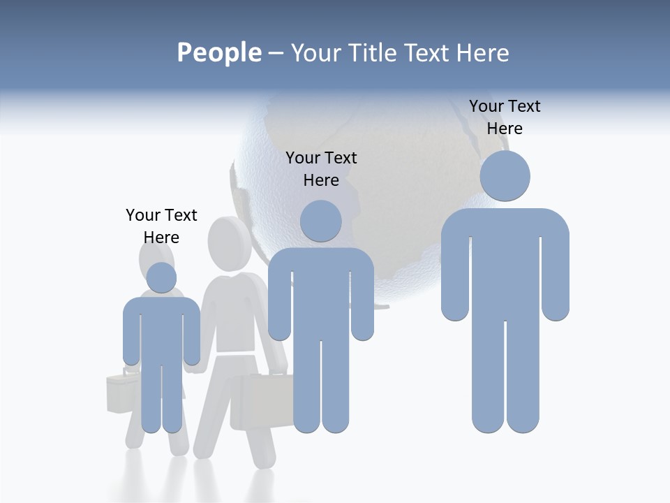 Togetherness Finger Background PowerPoint Template