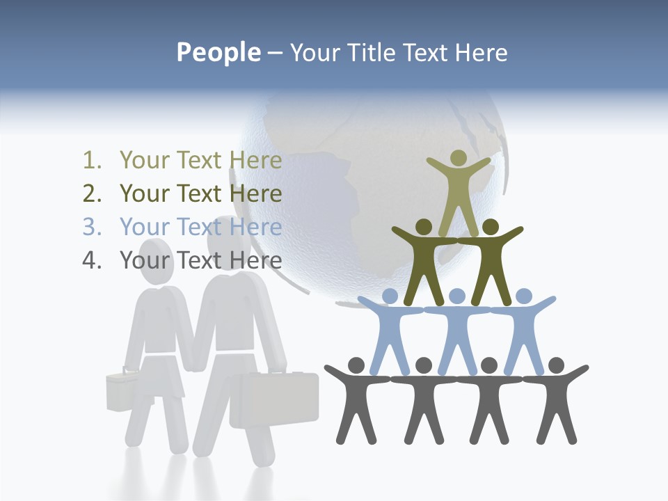 Togetherness Finger Background PowerPoint Template