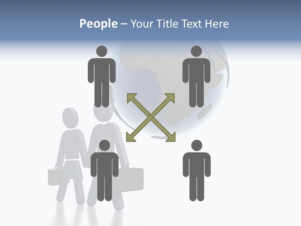 Togetherness Finger Background PowerPoint Template