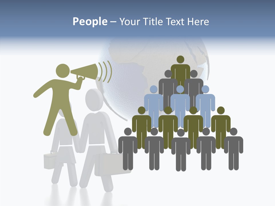 Togetherness Finger Background PowerPoint Template