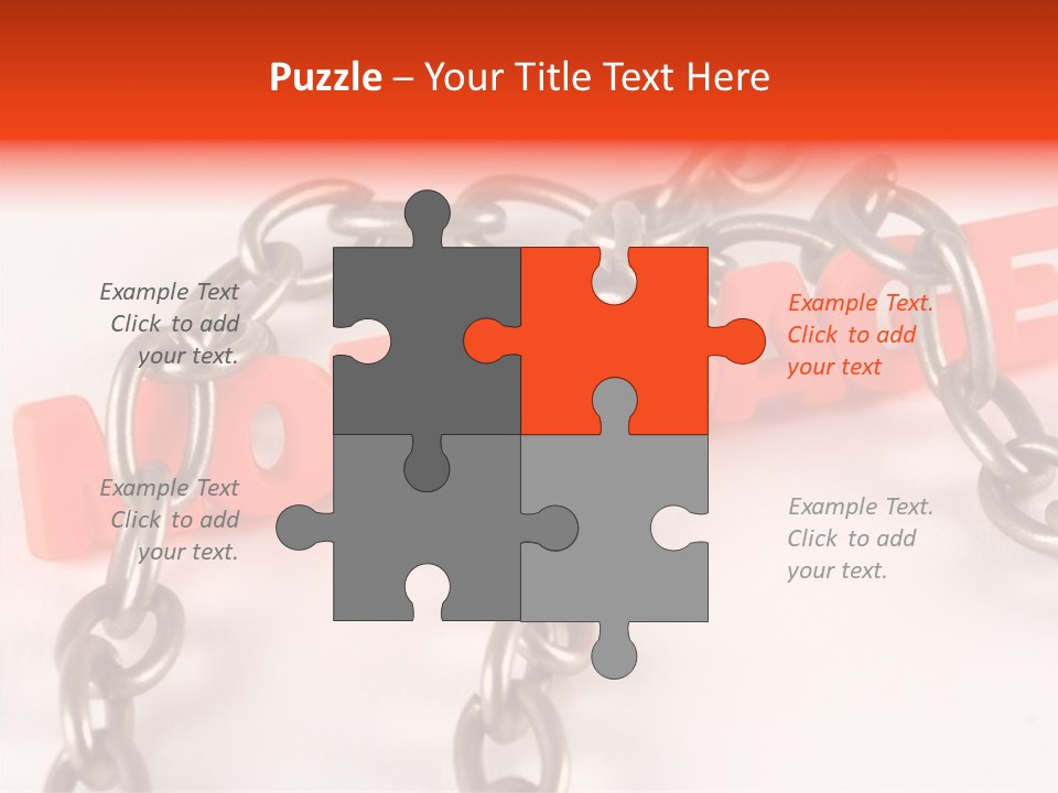 Elderly Touching Hand PowerPoint Template