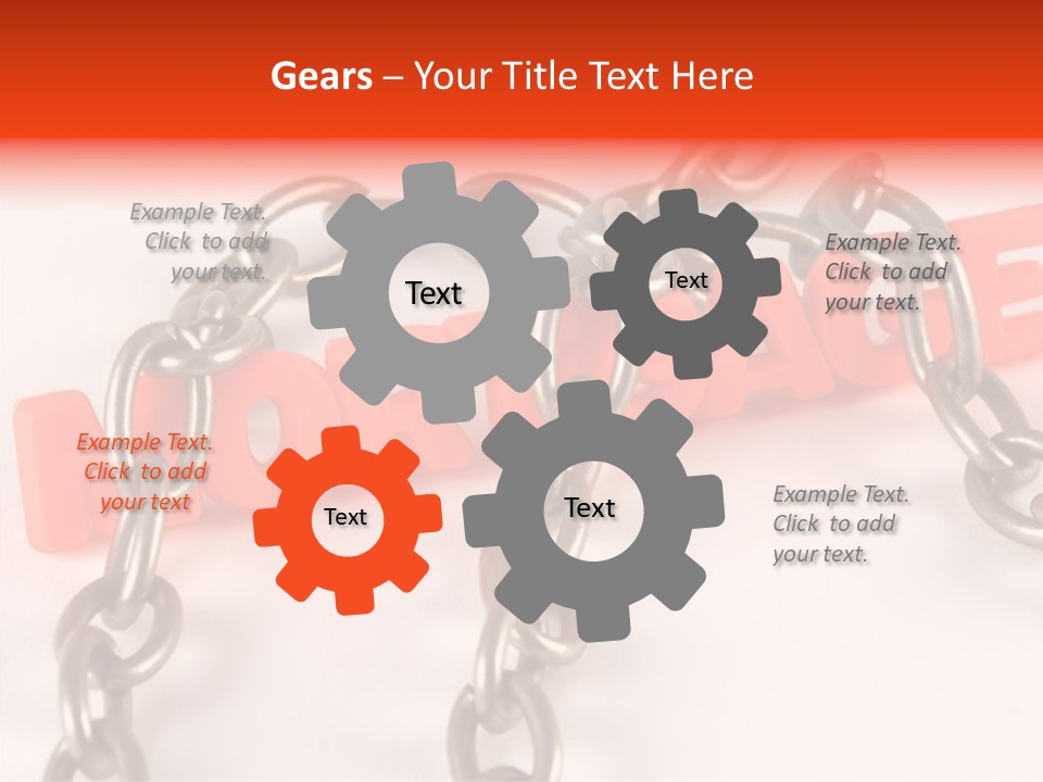 Elderly Touching Hand PowerPoint Template