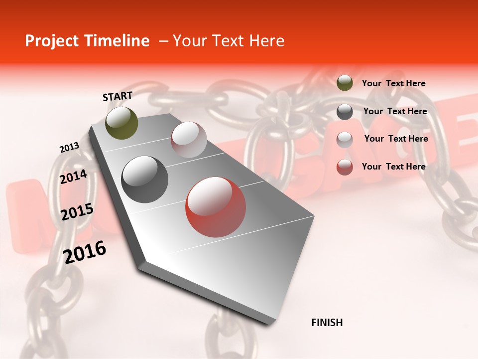 Elderly Touching Hand PowerPoint Template