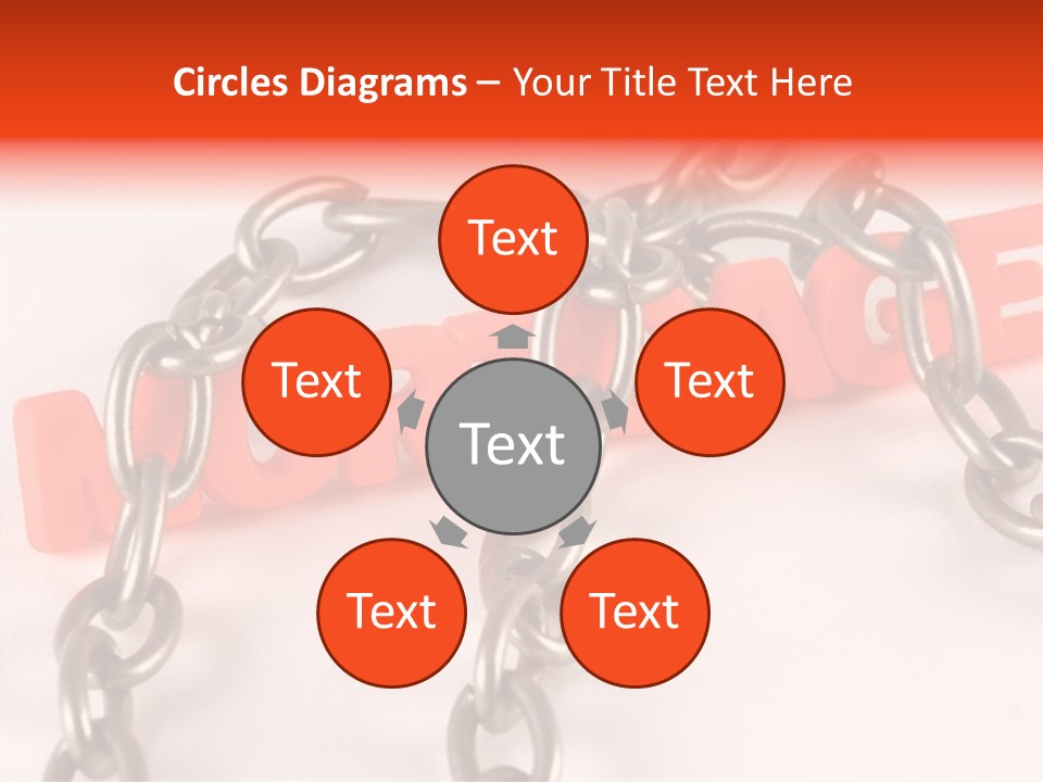 Elderly Touching Hand PowerPoint Template