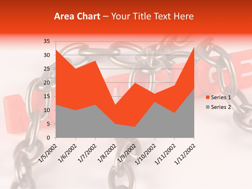 Elderly Touching Hand PowerPoint Template