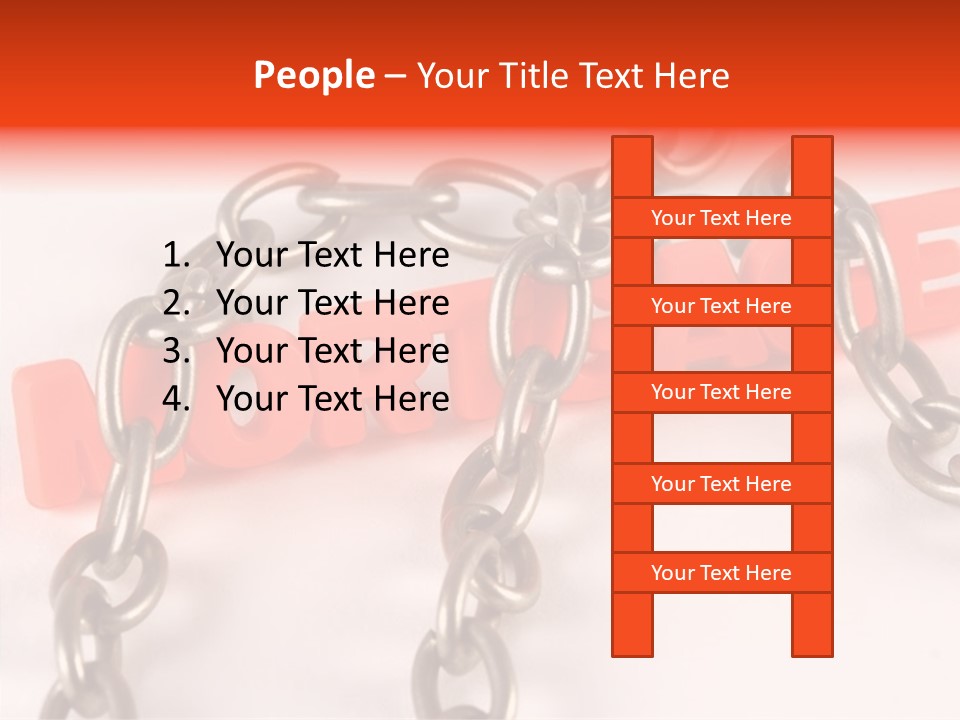 Elderly Touching Hand PowerPoint Template