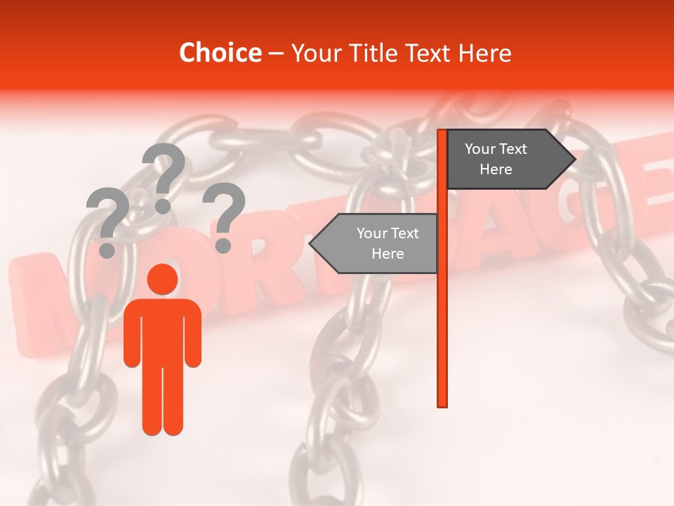 Elderly Touching Hand PowerPoint Template