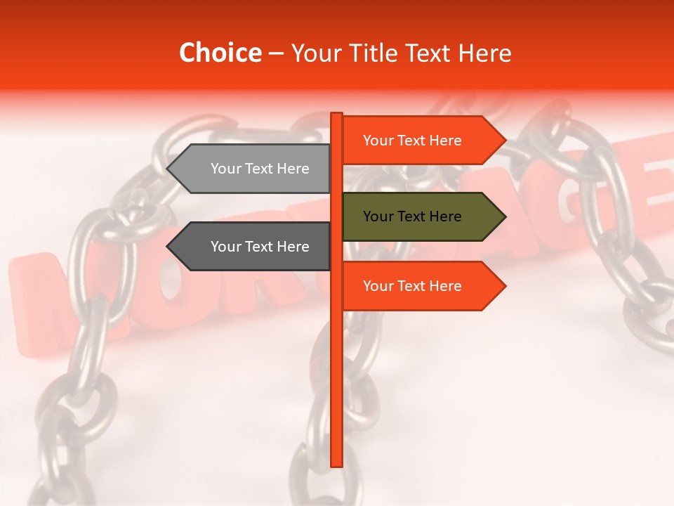 Elderly Touching Hand PowerPoint Template