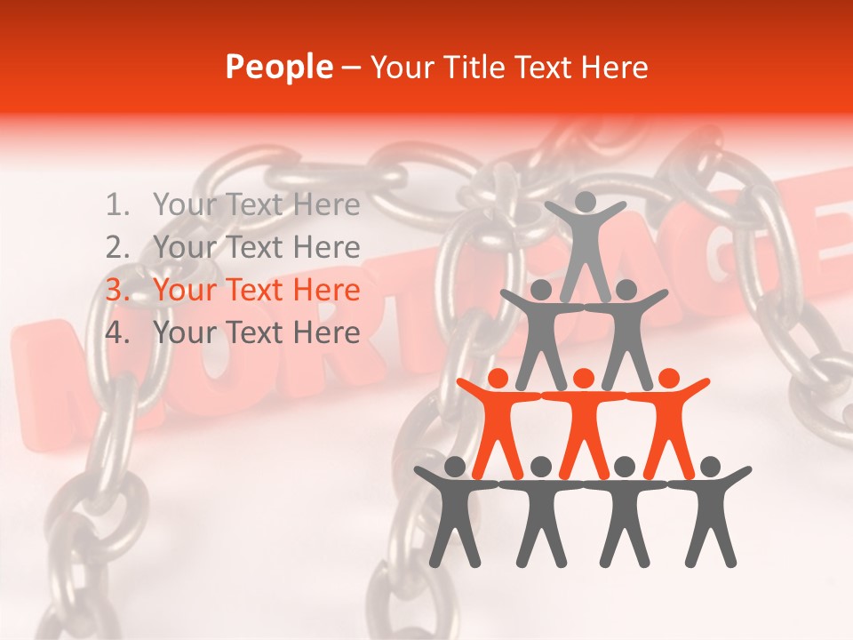 Elderly Touching Hand PowerPoint Template