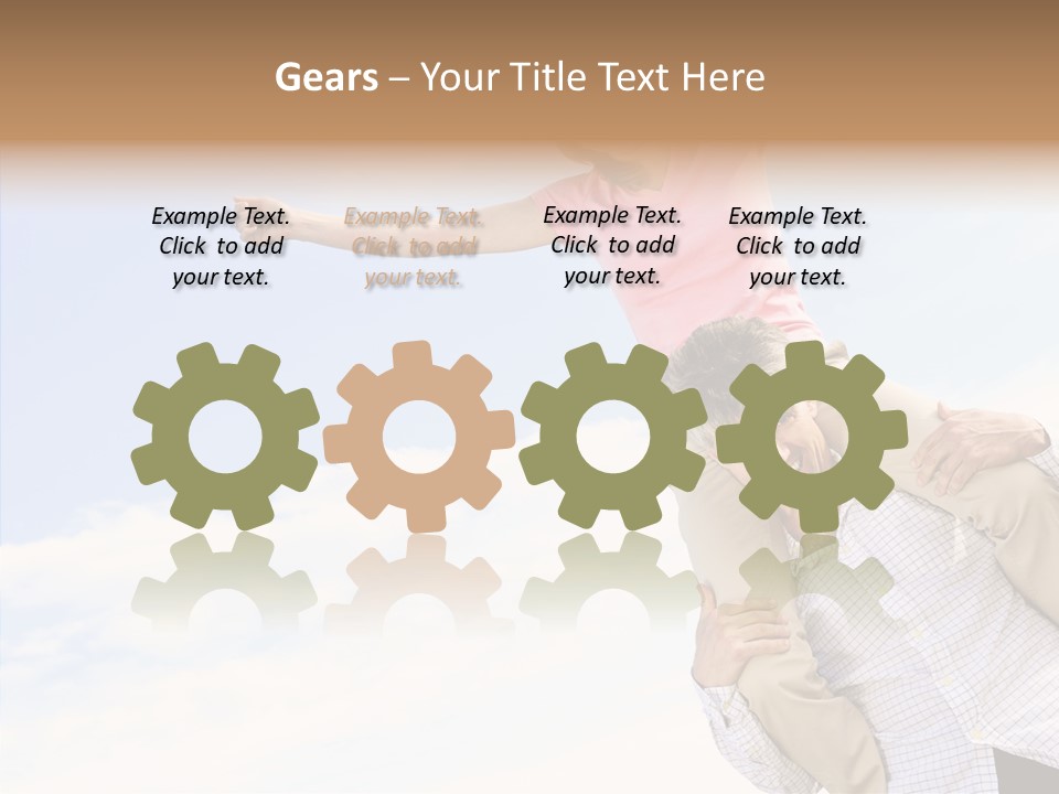 Closeup Finger Background PowerPoint Template