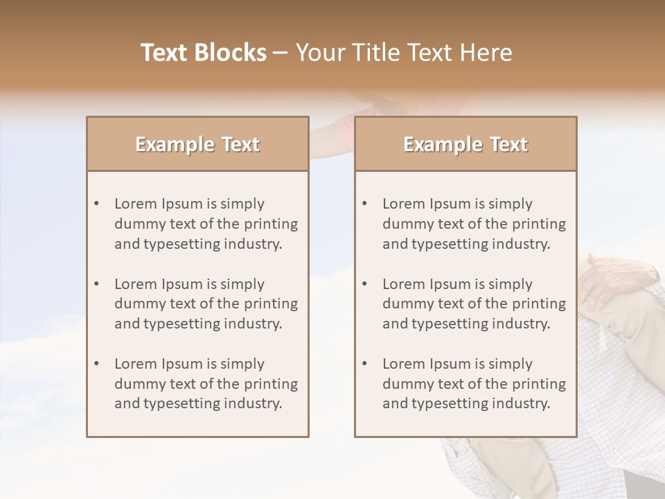 Closeup Finger Background PowerPoint Template