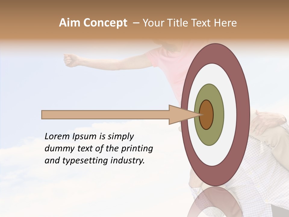 Closeup Finger Background PowerPoint Template