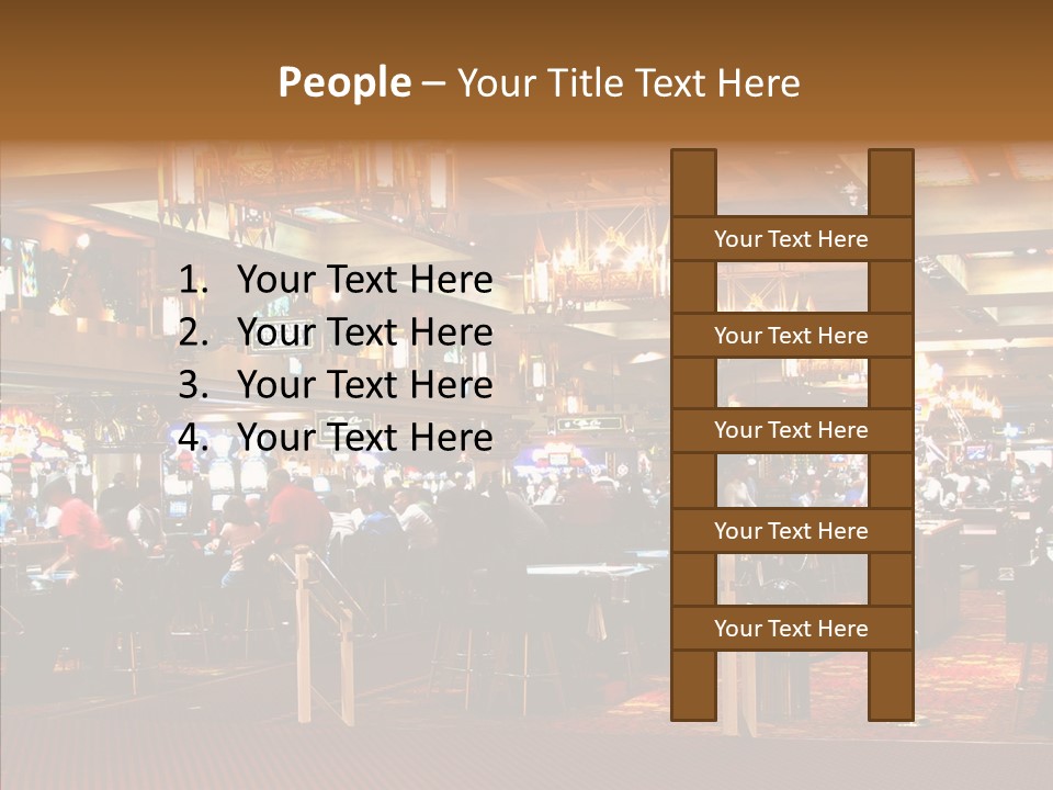 Elderly White Background Two PowerPoint Template