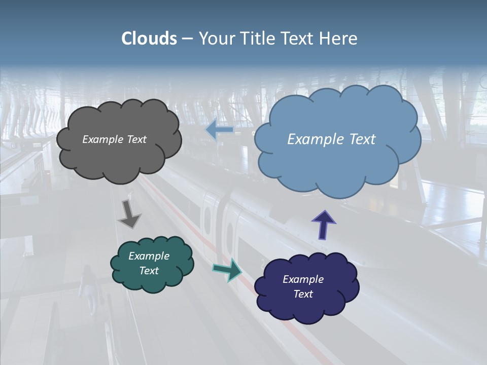 Sharing Holding Hands Two PowerPoint Template