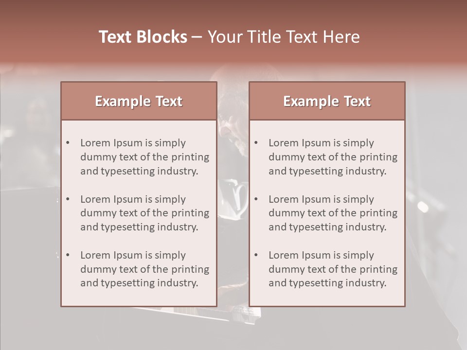 Closeup Women Senior PowerPoint Template