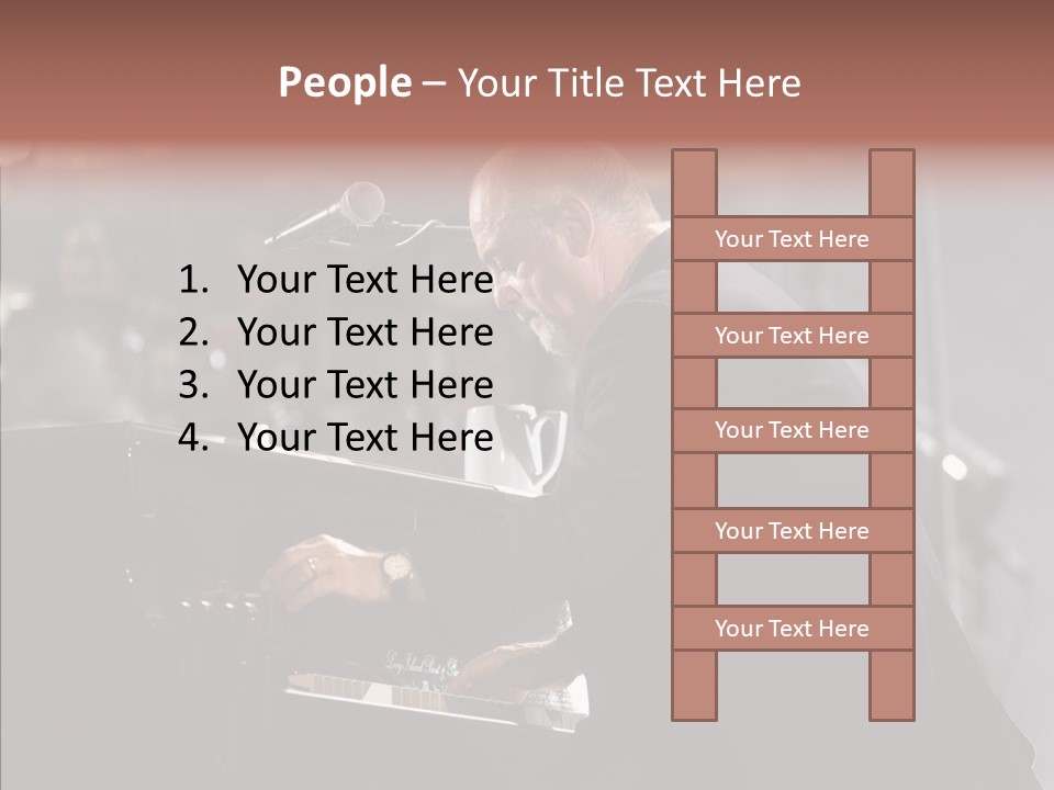 Closeup Women Senior PowerPoint Template