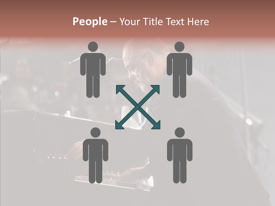 Closeup Women Senior PowerPoint Template