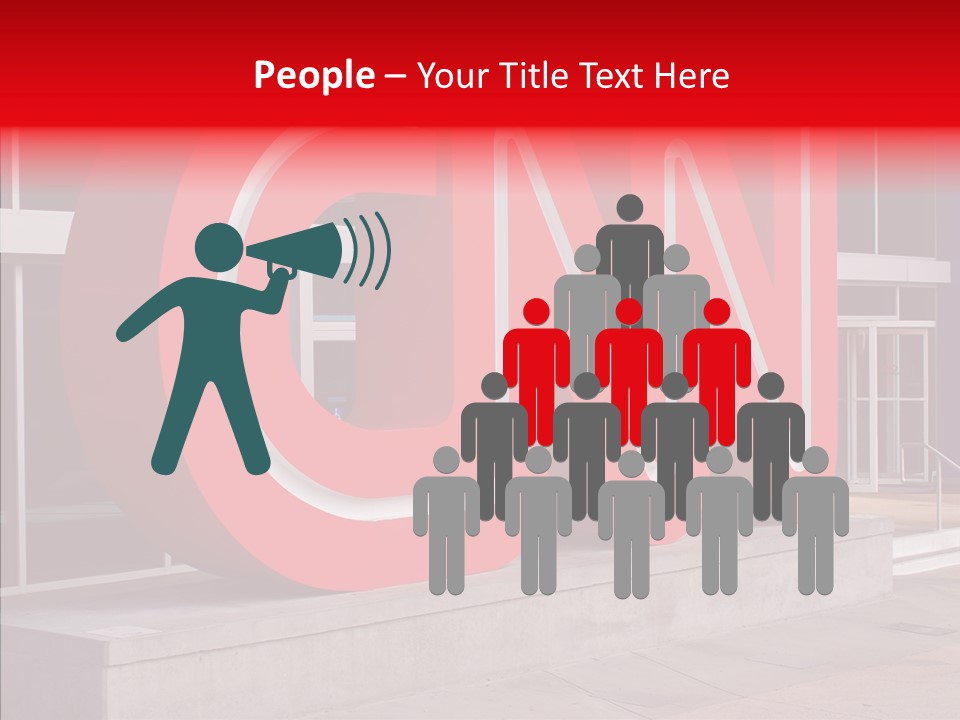 Senior  Touching Hand PowerPoint Template