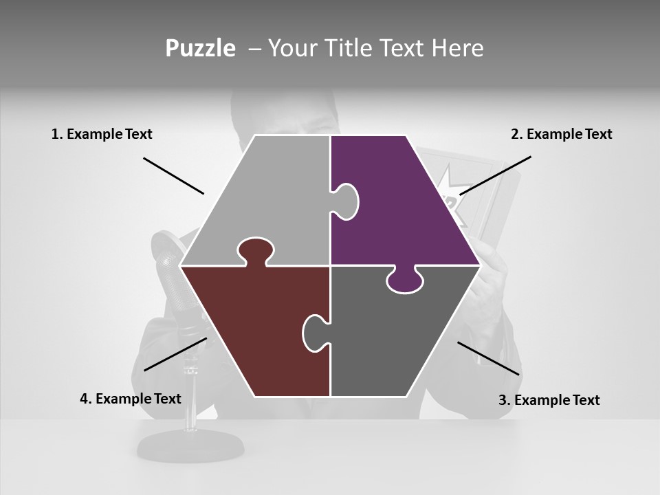 Young Closeup Human PowerPoint Template