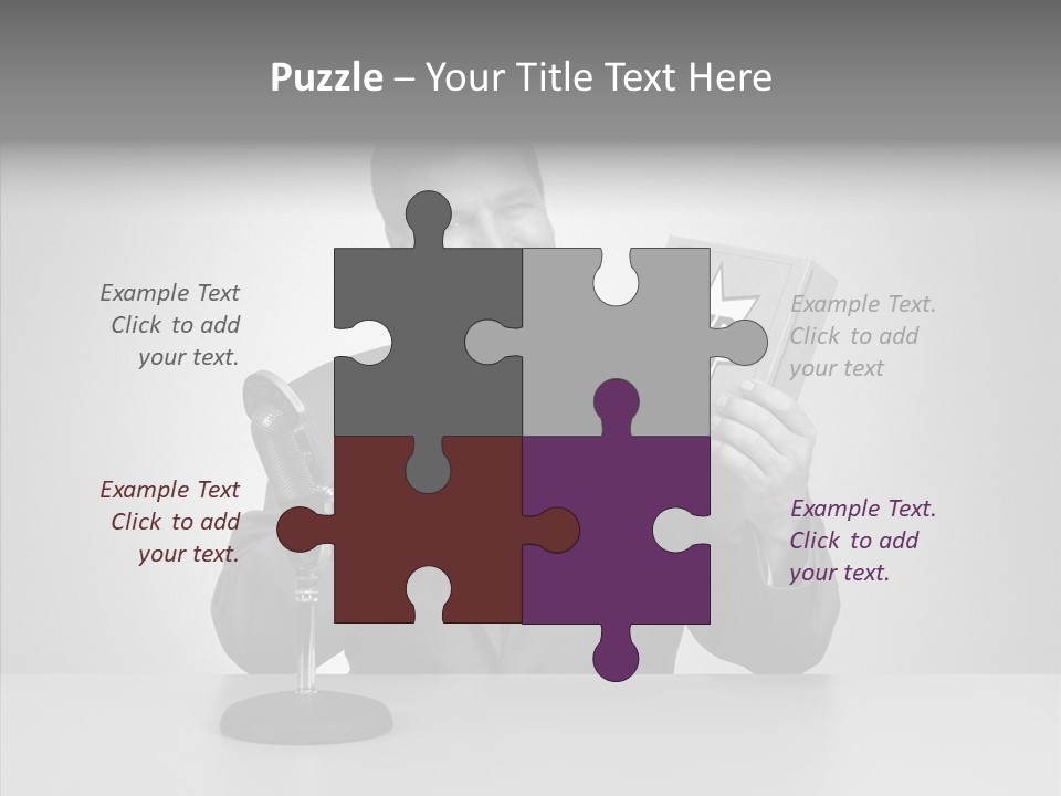 Young Closeup Human PowerPoint Template