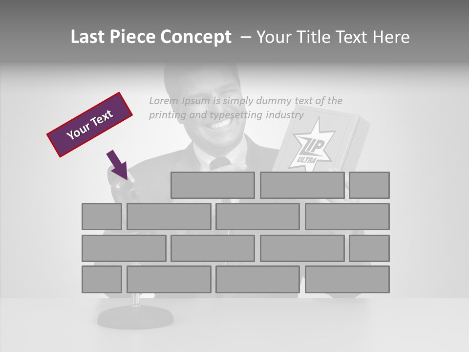 Young Closeup Human PowerPoint Template