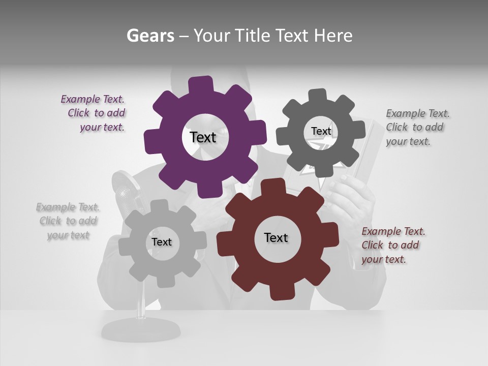 Young Closeup Human PowerPoint Template