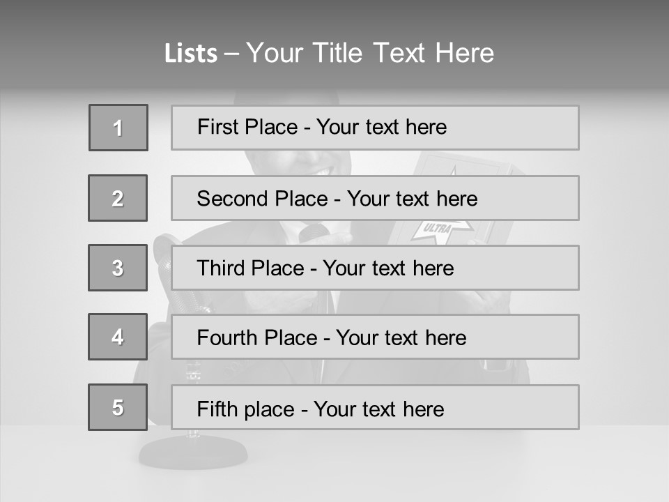 Young Closeup Human PowerPoint Template