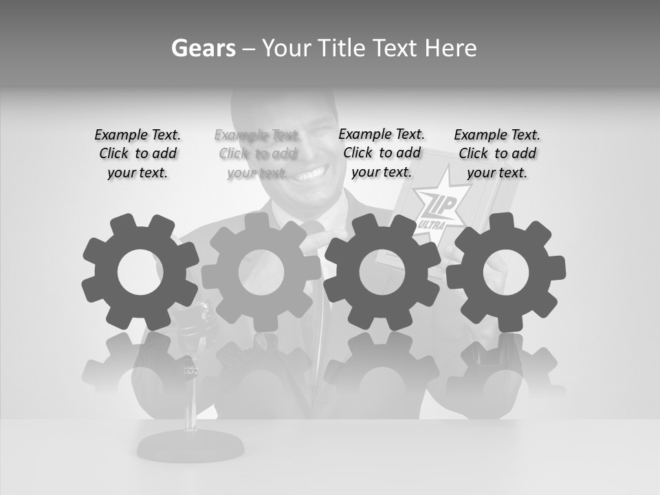 Young Closeup Human PowerPoint Template