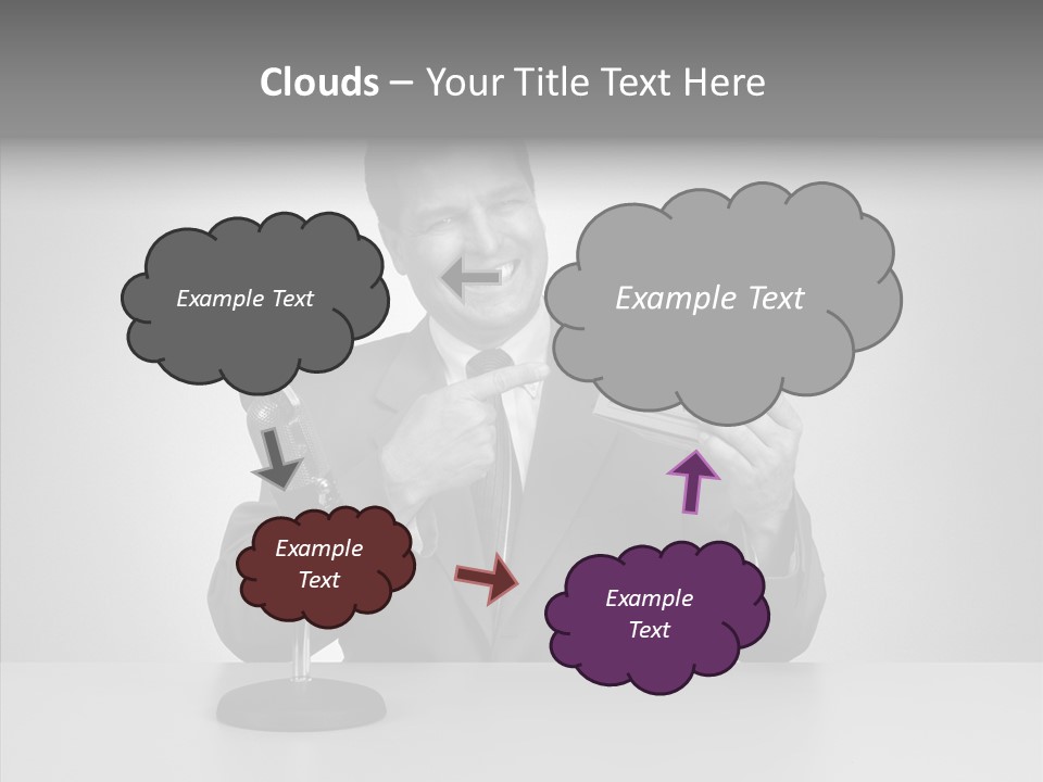 Young Closeup Human PowerPoint Template