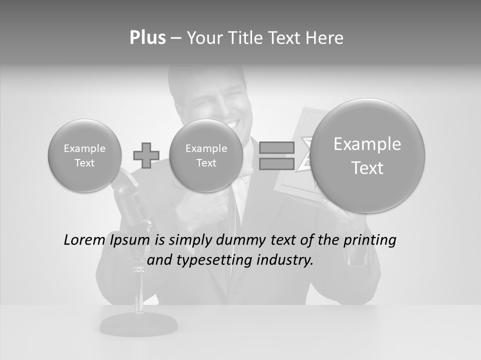 Young Closeup Human PowerPoint Template