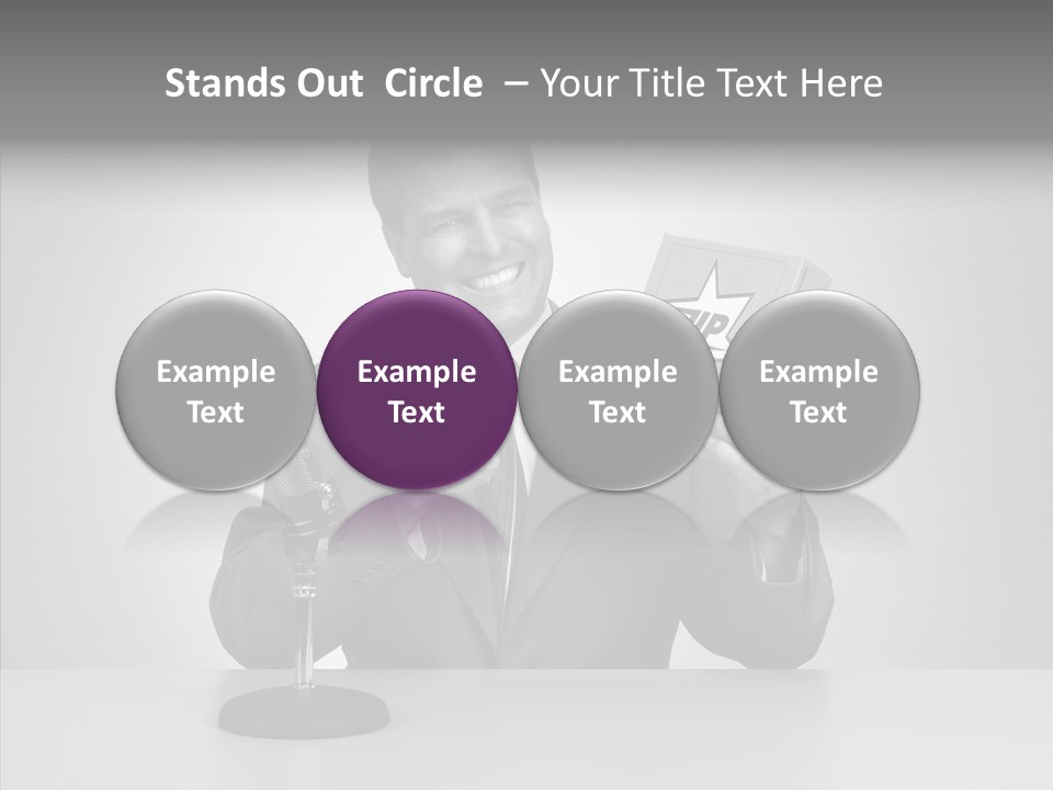 Young Closeup Human PowerPoint Template