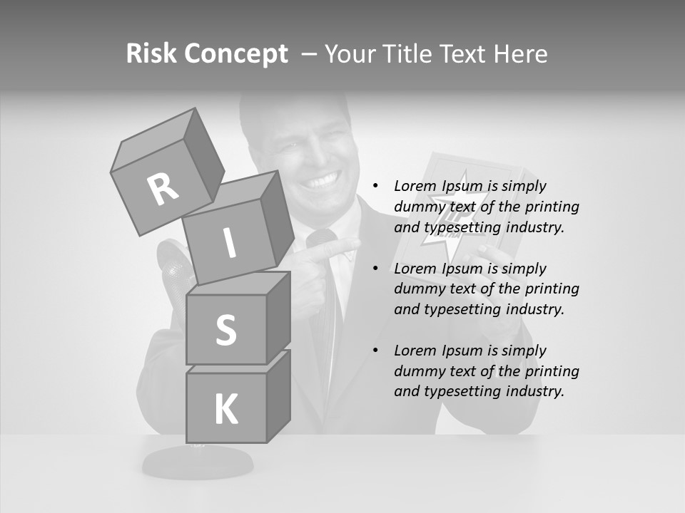 Young Closeup Human PowerPoint Template